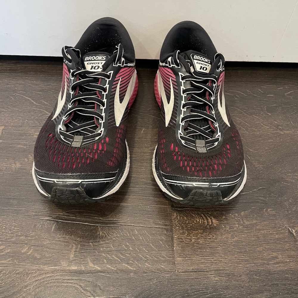 Brooks Ghost 10 Black/Pink 1202461B067 Running Shoes Women's Sneakers Size 9.5 B - Picture 3 of 10